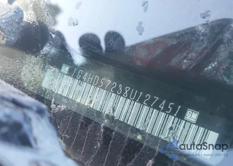 2008 Buick Lucerne Cxl z USA, uszkodzony, nr VIN 1G4HD57238U127451